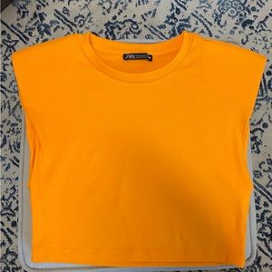 Zara orange top